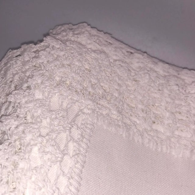 Vintage Gorgeous Hand Lace Trimmed Fancy Dinner Napkins- Set of 3 For Sale - Image 15 of 15