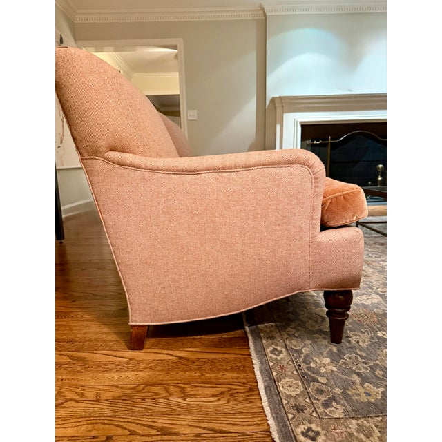 Custom made & upholstered by furniture maker in Brooklyn, NY. High quality construction. Body fabric is 100% wool high...