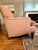 Custom made & upholstered by furniture maker in Brooklyn, NY. High quality construction. Body fabric is 100% wool high...