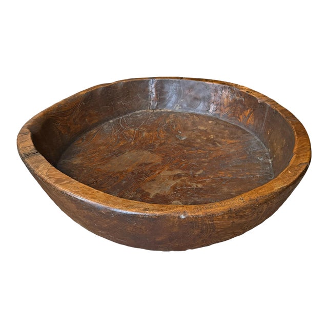 Massive Late 19th/Early 20th Century Burled Bowl For Sale