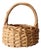 Vintage Wicker Gathering Basket For Sale