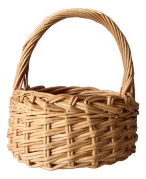 Vintage Wicker Gathering Basket