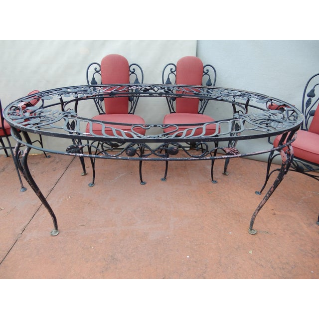 Salterini Wrought Iron Indoor Dining Set 7 Pieces Chairish