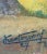 Antique Painting : 1920’s Antique French Oil Painting “Orientale” With Rich, Colorful Texture For Sale - Image 9 of 12