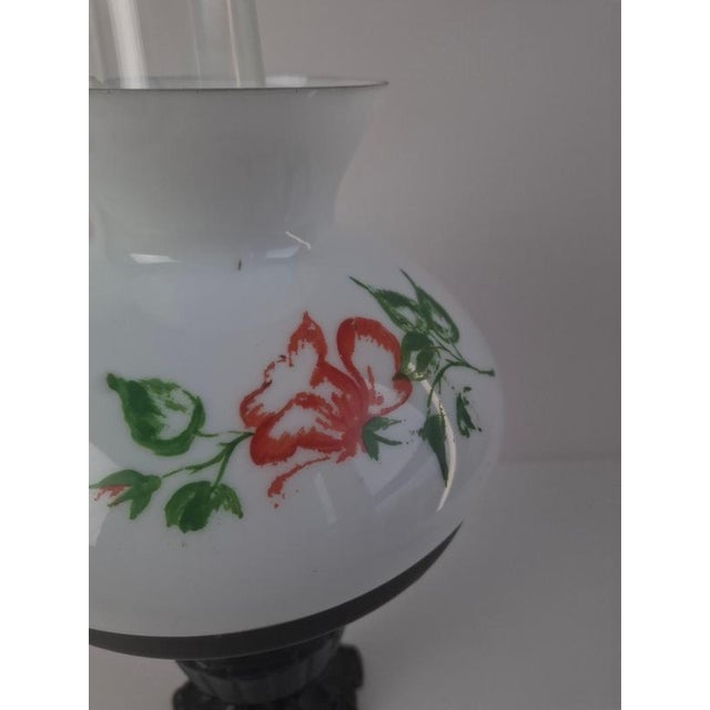 Mid-Century Modern Czech Cast Iron Glass Lamp, 1960 For Sale - Image 6 of 16