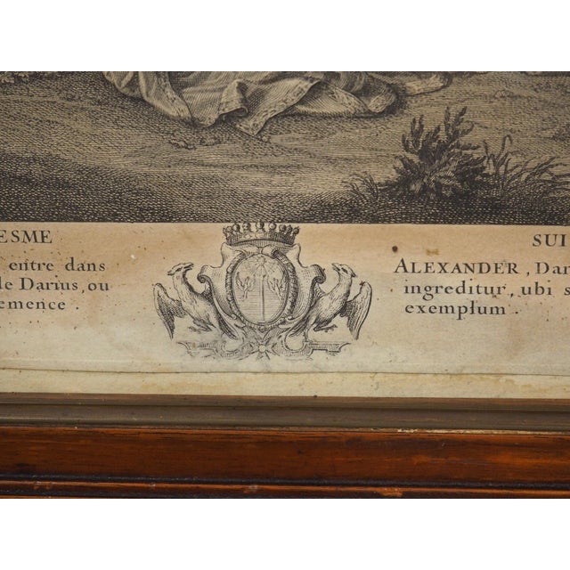Pair of Framed 18th Century Alexander the Great Lithographs From France For Sale - Image 17 of 18