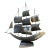Mid-Century Hand-Carved Horn Sail Boat For Sale