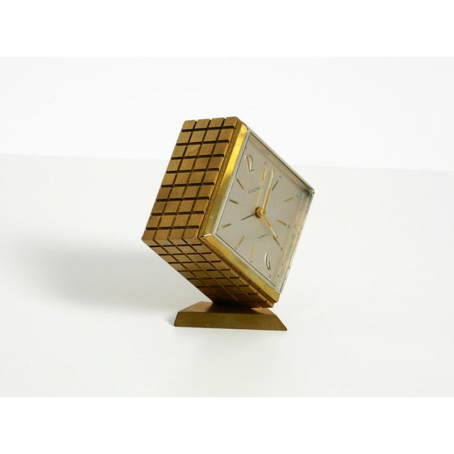 Small Mechanical Brass Alarm Clock from Europa, 1960s For Sale - Image 9 of 18
