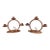 1930's Craftsman Studios Hammered Copper Candelabra, a Pair For Sale
