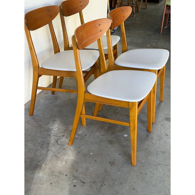 Wood Set of 4 Danish Teak Dining Chairs by Farstrup Mid Century Modern 1960s For Sale - Image 7 of 8