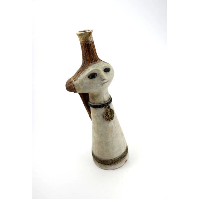 Brown Decorative Ceramic Vase by F. Spizzico, 1970s For Sale - Image 8 of 10