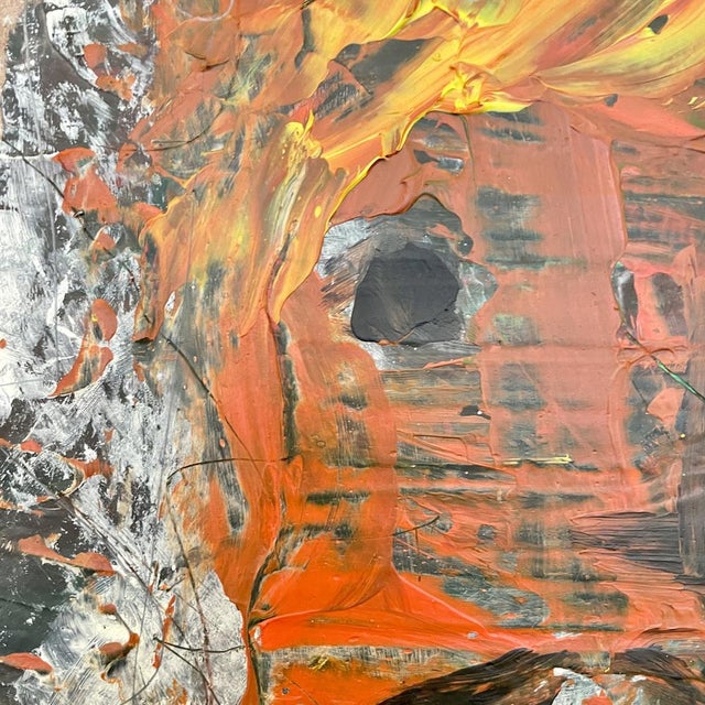 Modern Multicolored Painting, 2022, Acrylic on Wood, Framed For Sale - Image 10 of 14