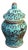 Mini Aqua Blue Ceramic Chinese Ginger Jar For Sale