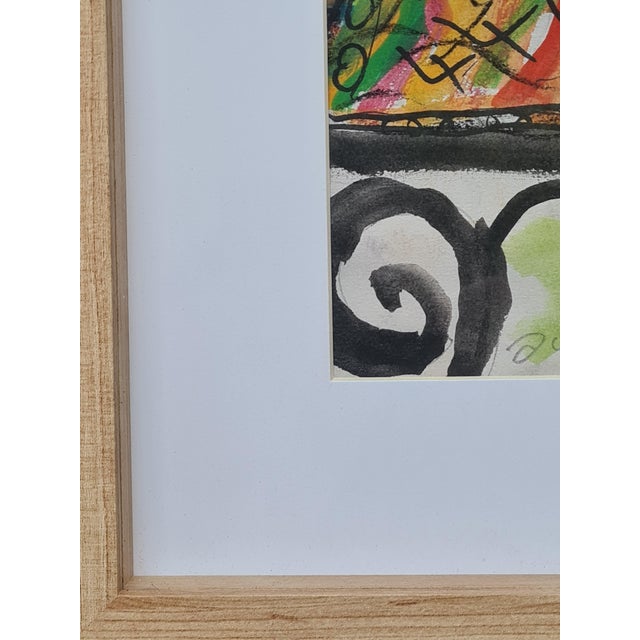 Follower of Henri Matisse, Flowers in a Pot, Watercolour, 1960s For Sale - Image 6 of 7