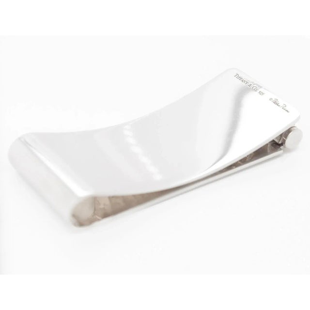 Silver Vintage Paloma Picasso for Tiffany & Co. Sterling Silver Groove Roller Money Clip For Sale - Image 8 of 11