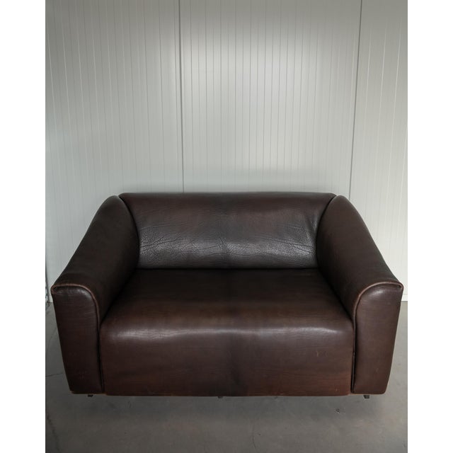 Brown Vintage DS-47 Two-Seater Sofa from de Sede, 1970s For Sale - Image 8 of 18