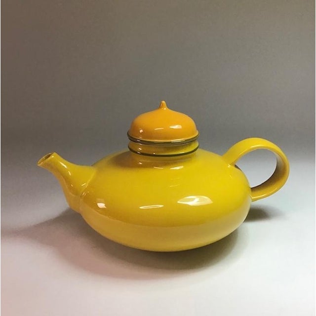 Yellow Ceramic Teapot by Inger Persson for Rörstrand, 1960s For Sale - Image 11 of 11