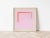 Contemporary Minimalist Bright Pink & Orange Art Print, 'Magenta/Traffic Cone' by Emily Keating Snyder, 24 X 24 Print in Wood Frame For Sale - Image 3 of 4