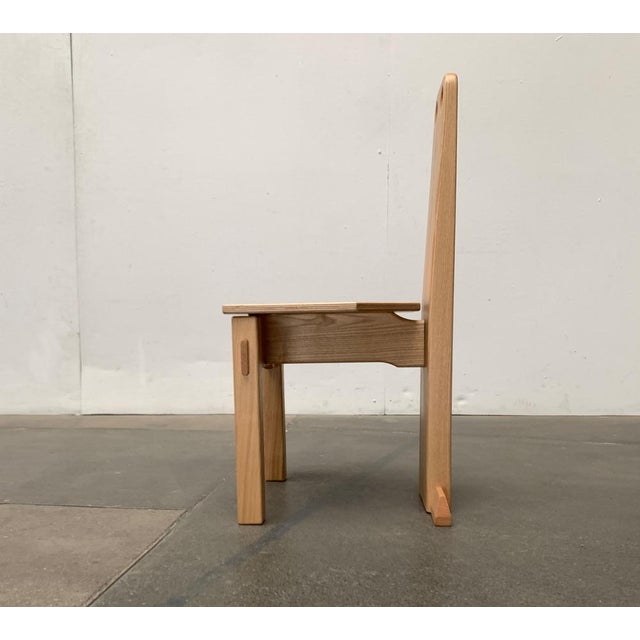 Postmodern Brutalist Wooden Children Chair, 1990s For Sale - Image 14 of 18