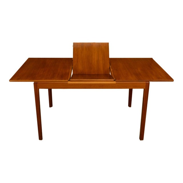 Mid Century Modern Danish Style Teak Extending Dining Table by MacIntosh 1965 For Sale - Image 4 of 13