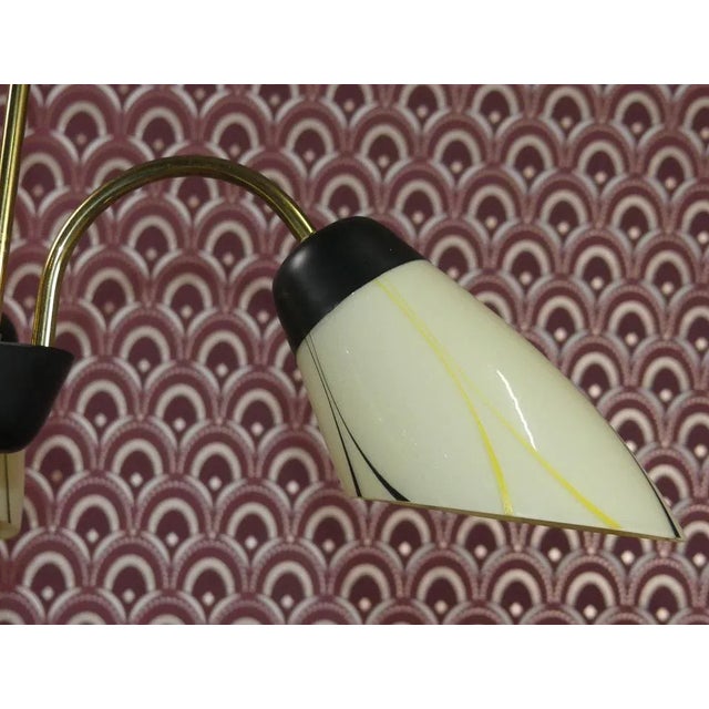 Ceiling Lamp in Glass, 1950s For Sale - Image 4 of 8