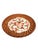 2020s Asian Moder Bat Trang Vietnam Rattan & Ceramic Coasters With Hand Painted Red Lotus Floral Motif - Set of 4 For Sale - Image 5 of 7