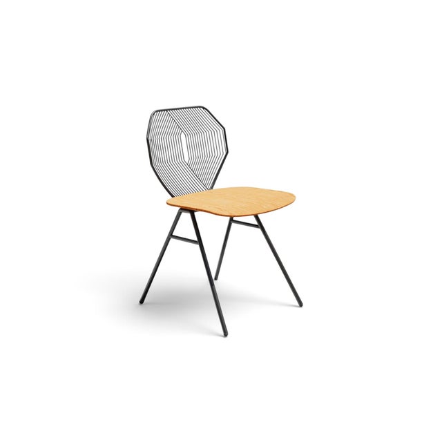 Wood Wood & Wire Chairs by Bend Goods, Pair For Sale - Image 7 of 8