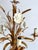 Gilt Tole Floral and Wheat Chandelier, 1960 For Sale - Image 6 of 18