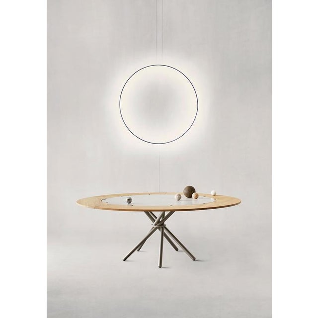 Not Yet Made - Made To Order Hector Dark Concrete Top and Steel Legs Dining Table 140 by Eberhart Furniture For Sale - Image 5 of 7