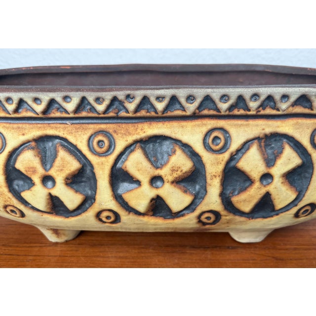 Mid-Century Modern West German Pottery WGP Planter from Gebrüder Spang, 1960s For Sale - Image 12 of 18