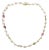 Bochic “Capri” Ruby & Lemon Quartz & Mix gems Necklace Set In 18K Gold & Silver For Sale