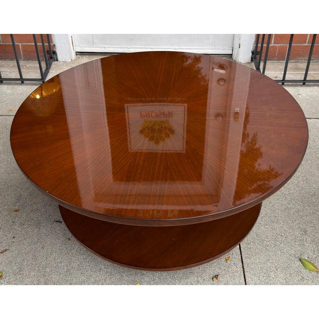 Nancy Corzine Nancy Corzine Walnut Starburst Palm Springs Cocktail Table For Sale - Image 4 of 7