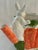 Ceramic Vintage Majolica Style Ceramic Bunny Rabbit and Carrots Pitcher For Sale - Image 7 of 12
