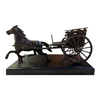 Antique Cast Iron Horse and Cart Pull Toy (Circa 1900–1920) For Sale