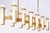 2020s Ian K. Fowler for Visual Comfort Signature Malik Large Linear Chandelier in Hand-Rubbed Antique Brass with Alabaster For Sale - Image 5 of 10
