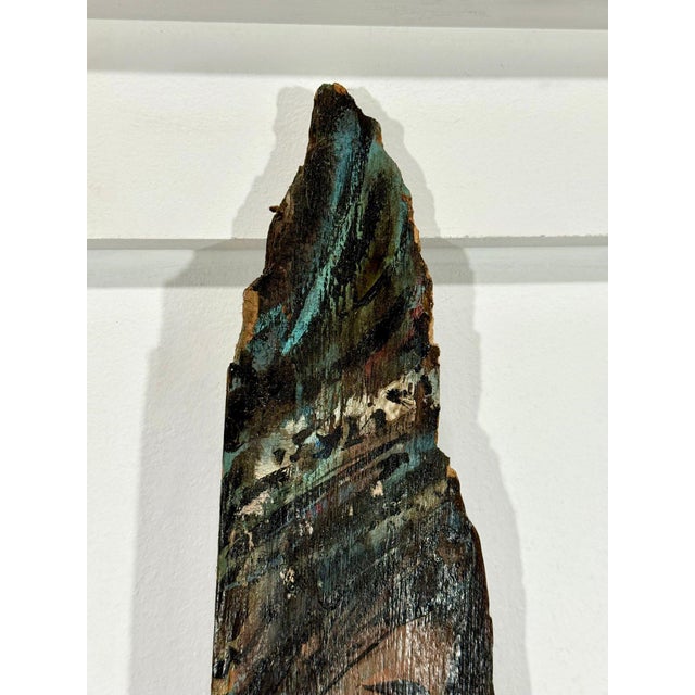 Monumental 73" Signed 1984 Outsider Folk Art Totem – "Ancestral Spirit" Anchor your interior with a towering masterpiece...