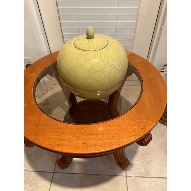 Modern 1990s Jingdezhen Jar - Celadon For Sale - Image 3 of 3