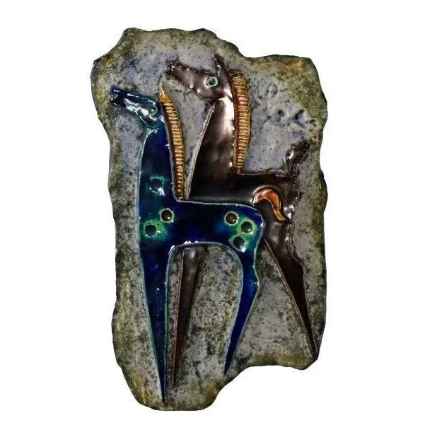 Wall Ceramic of Horses by Helmut Schäffenacker For Sale - Image 13 of 13