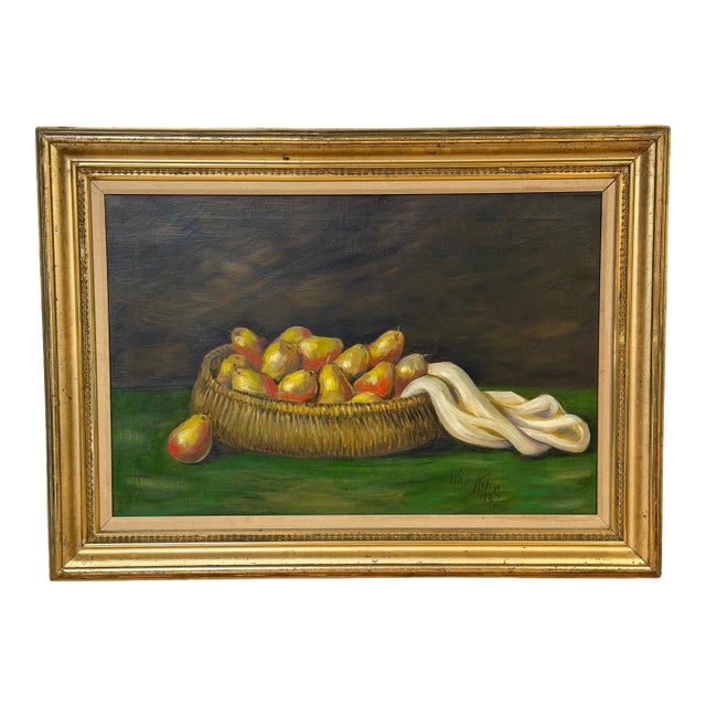 Walt Kuhn (1877–1949) Still Life with Pears in Basket, 1947 For Sale