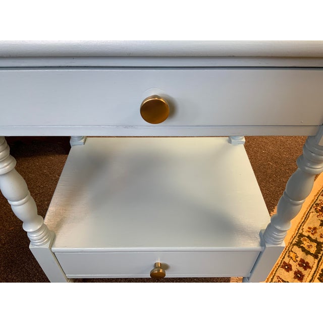 Wood Late 20th Century Hitchcock Painted Side Table For Sale - Image 7 of 7