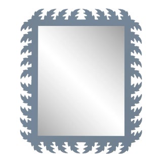 Fleur Home Audubon Rectangle Mirror in Bachelor Blue, 38x48 For Sale