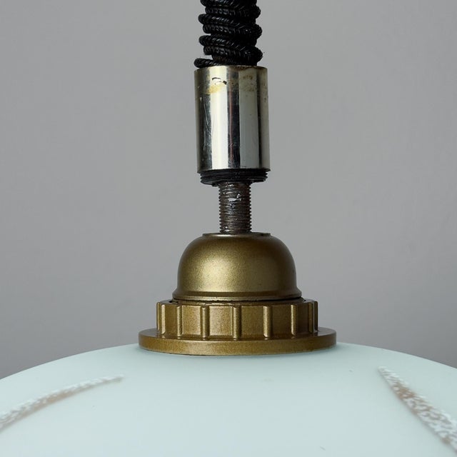 Vintage Glass Pendant Lamp, Italy, 1970s For Sale - Image 11 of 18