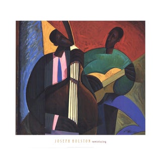 2002 Joseph Holston 'Reminiscing' African American Offset Lithograph For Sale