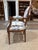 Pair of Antique Louis XVI Style Fauteuils Carved Walnut Arm Chairs Blue Monkey Palm Toile For Sale In San Francisco - Image 6 of 7