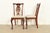 Henredon Style Georgian Carved Mahogany Side Chairs or Dining Chairs, Pair For Sale - Image 10 of 13