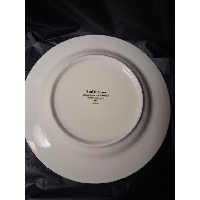 Ceramic Vintage Coffee / Tea Themed Plates- Set of 6 For Sale - Image 7 of 7