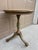 Green 1920s Regency Green and Gold Painted Flip-Top Side Table With Lyre Motif For Sale - Image 8 of 11