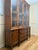 Vintage Thomasville Breakfront China Cabinet in Warm Cherry Finish, 1986 An elegant and finely crafted vintage Thomasville...