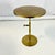 1990s Vintage Contemporary Modern Metal Articulating Drinks Table With Old Gold Finish. For Sale - Image 5 of 8