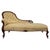 An elegant 19th-century English chaise longue, finely crafted from mahogany and distinguished by its gracefully shaped...